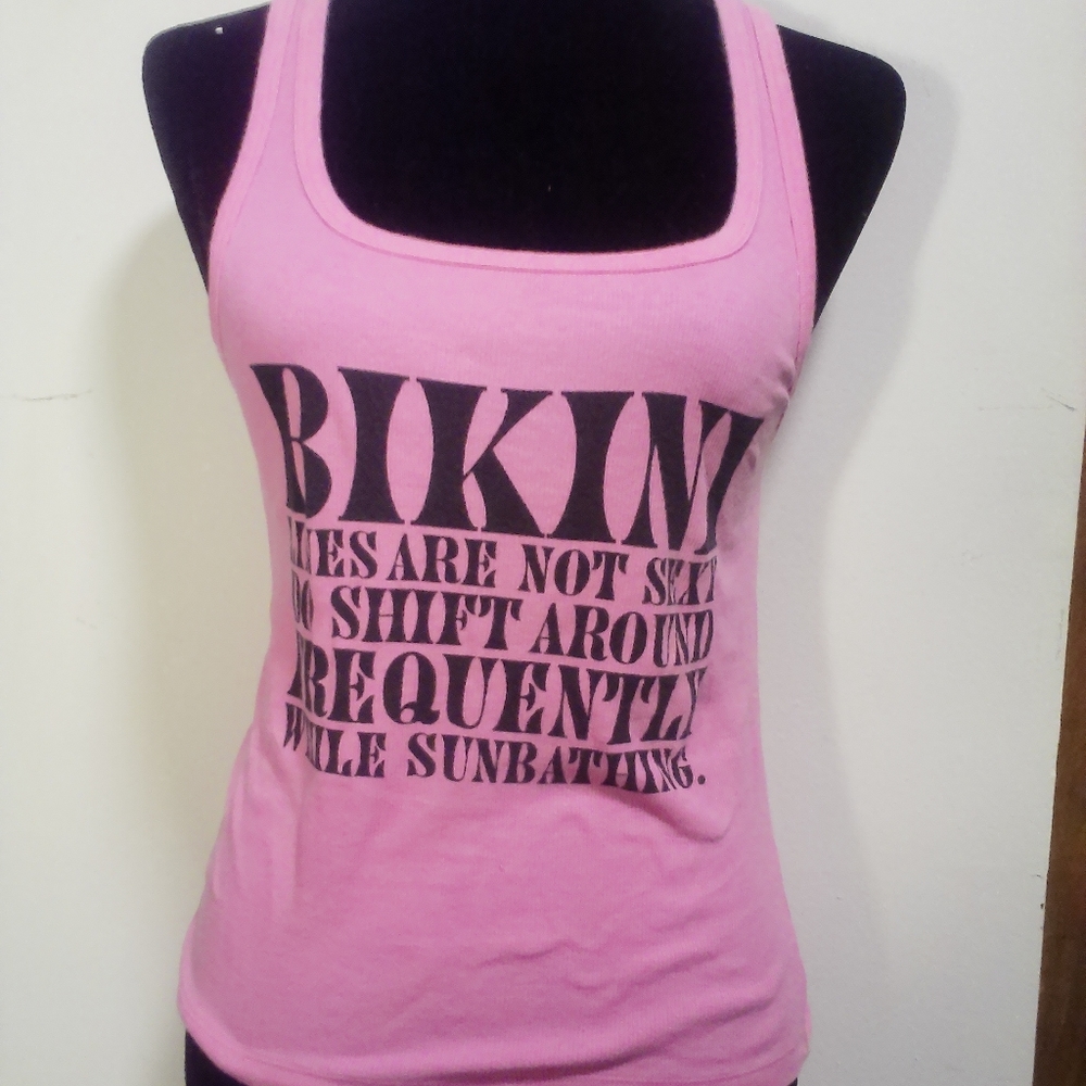 Pink, Large, pink tank top